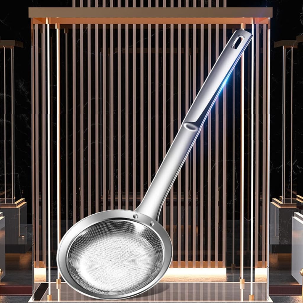 Professional Stainless Steel Fine Mesh Skimmers Spoons Kitchen Oil Foam Filter