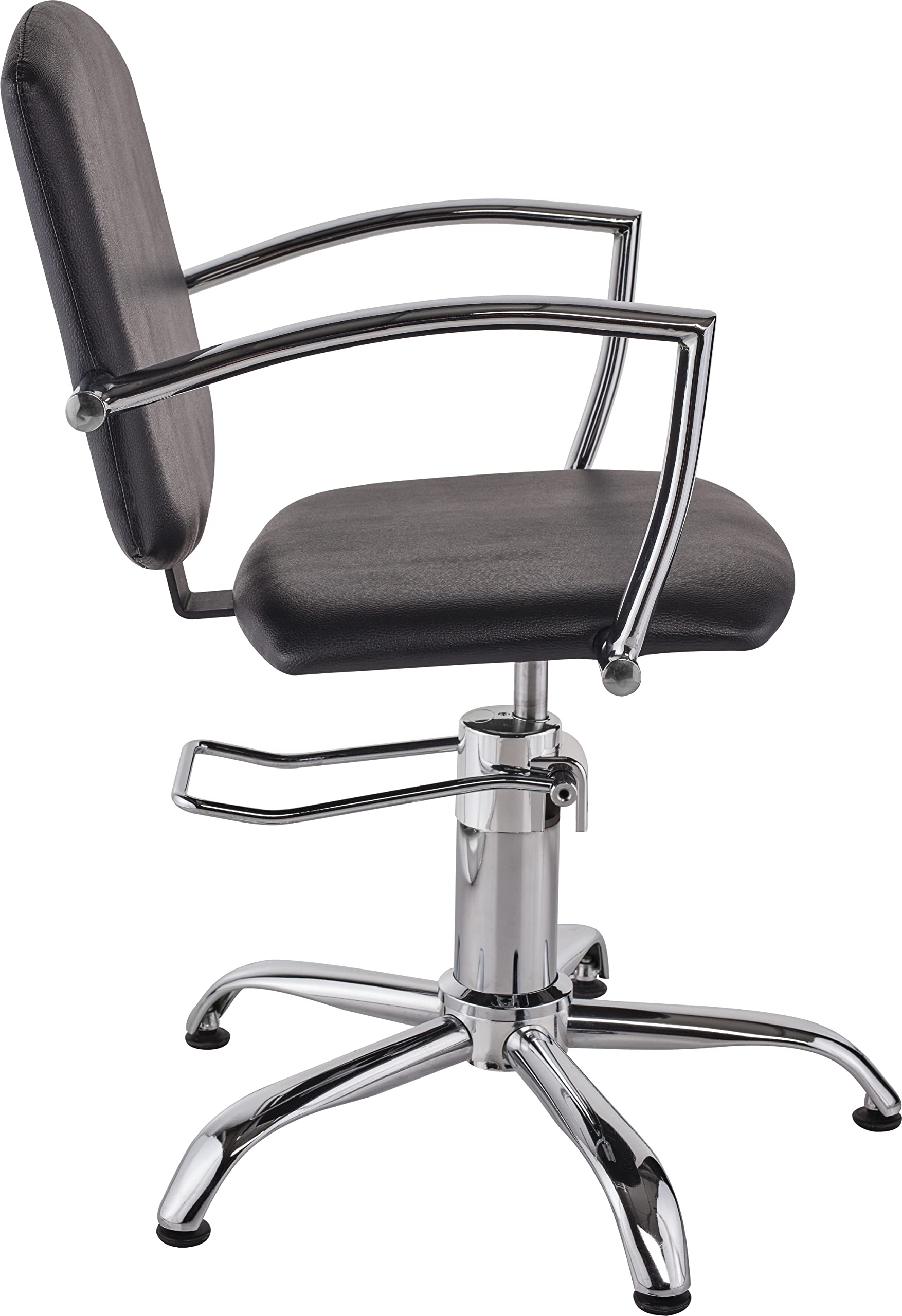 Ayala Friseurstuhl PAKO schwarz Friseursessel 360° Drehbar Frisörstuhl Barberstuhl Höhenverstellbarer Barbersessel Hydraulischer Friseurbedarf