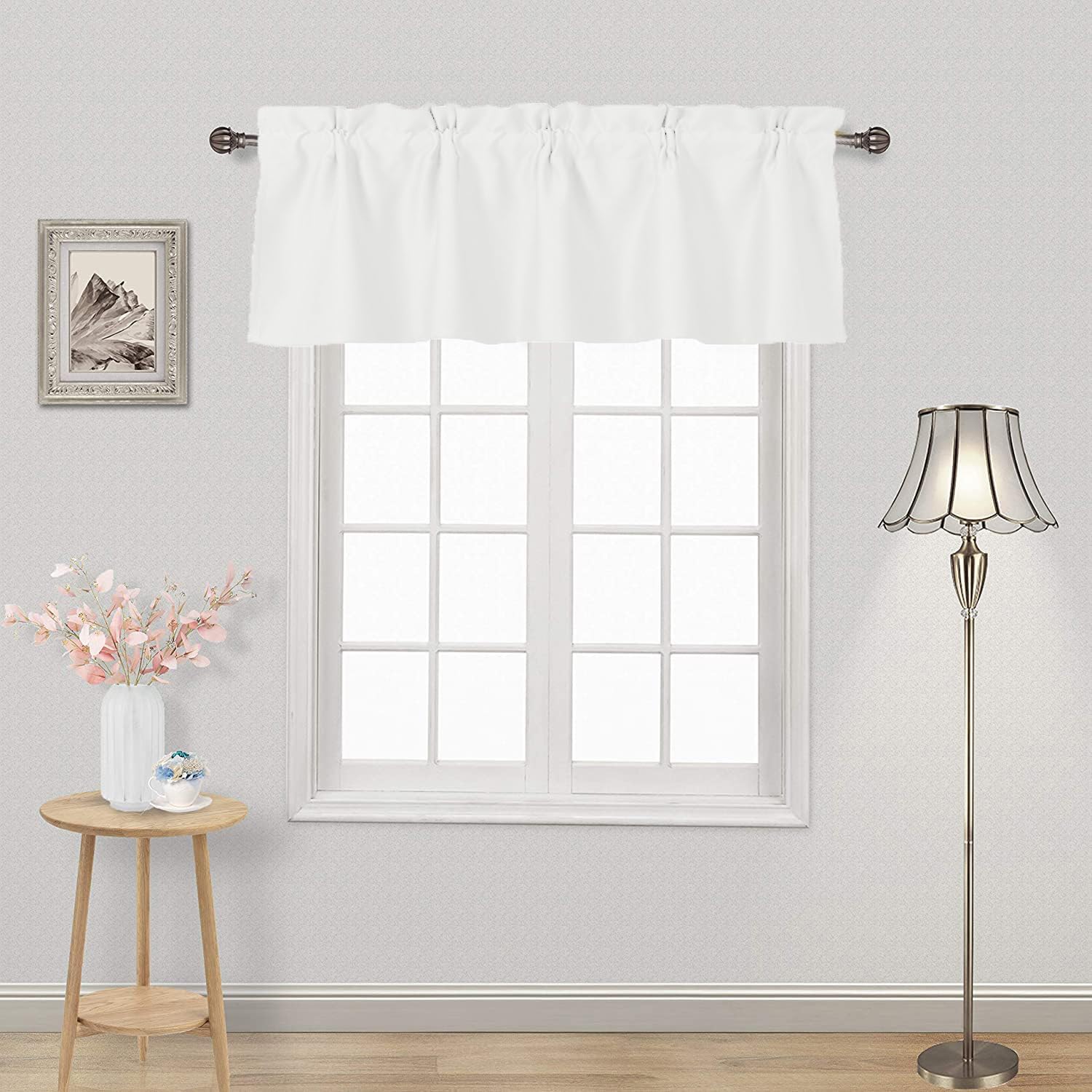 Amazon.com: DWCN Blackout Valance Rod Pocket Window Valance Curtains 42 ...