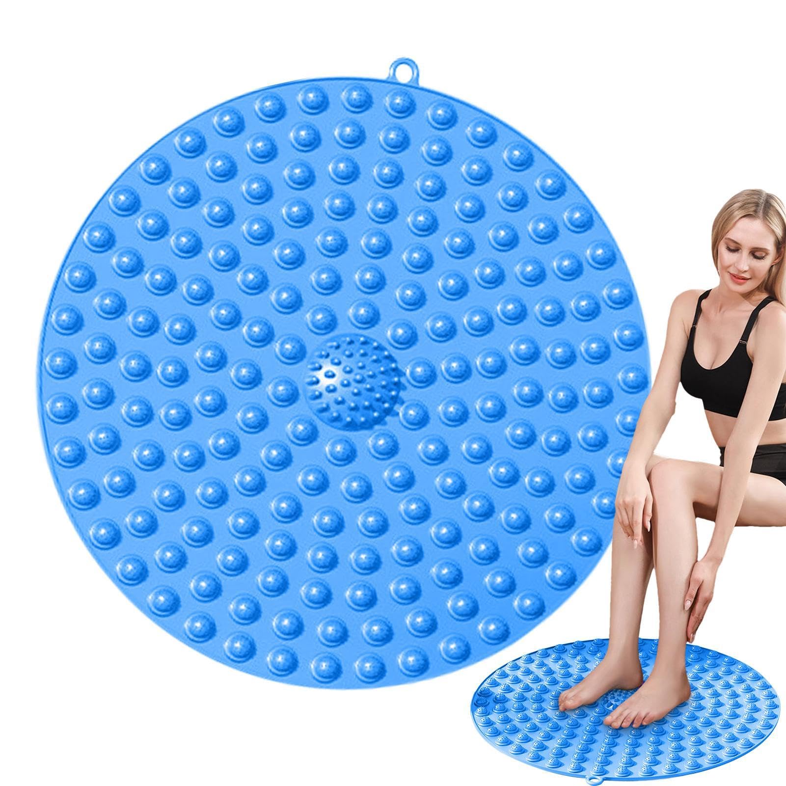 Tapis de massage des pieds, tapis de réflexologie | Tapis de massage Tapis de salle de bain Tapis de yoga Tapis antidérapant | Disque de point de pression de 21,65 pouces, tapis de massage des pieds,