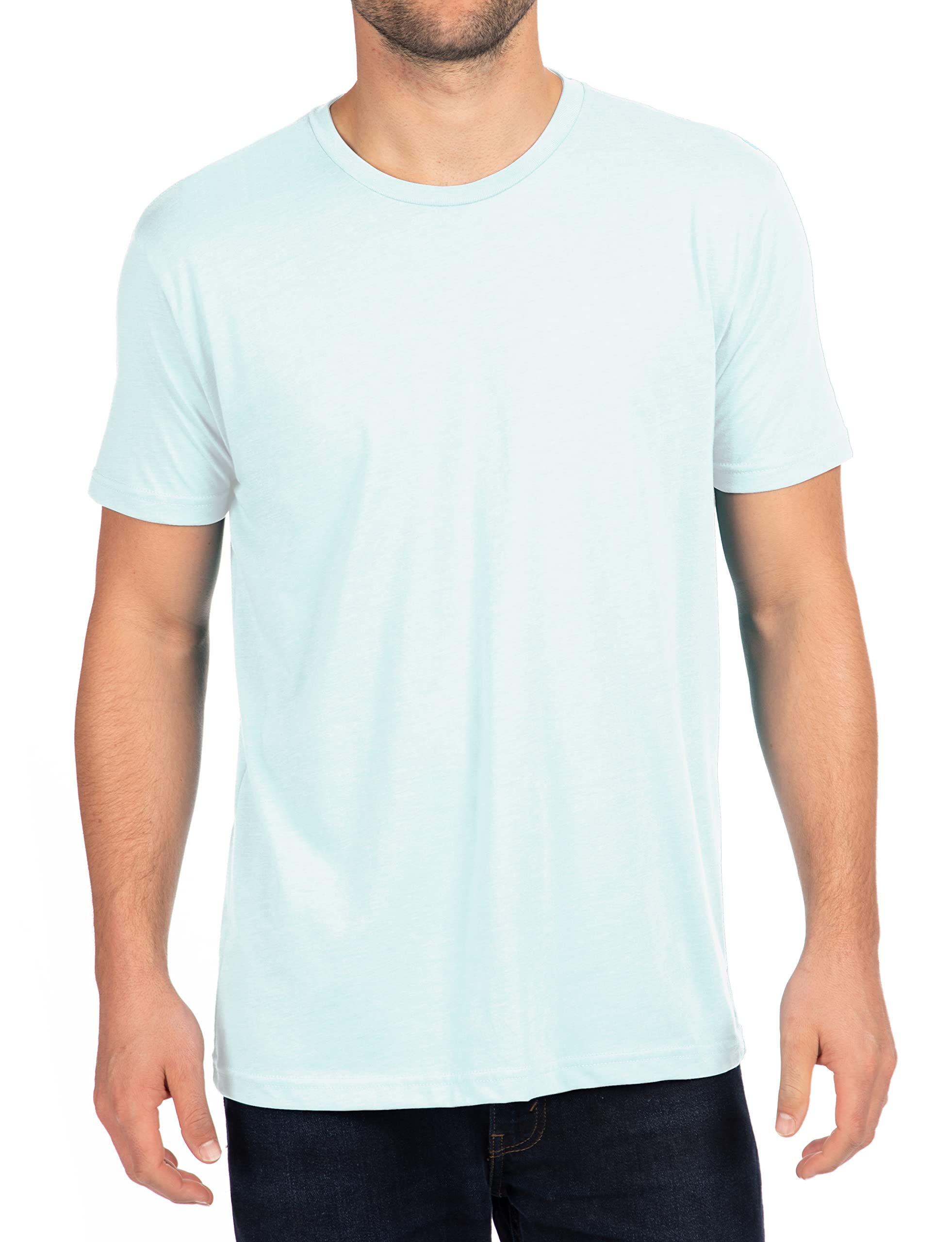Pliuegy N6210 Next Level Men's CVC Crew T-Shirt XXXL Blue (Ice)