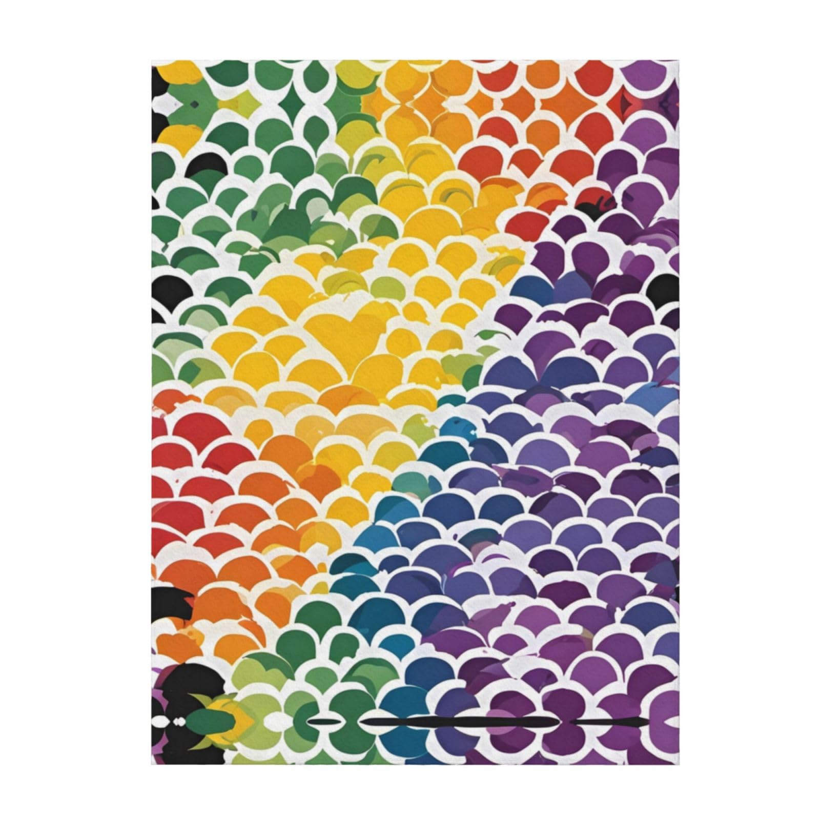 Couverture arc-en-ciel douce plaid multicolore idéal pour soirées cocooning sur le canapé