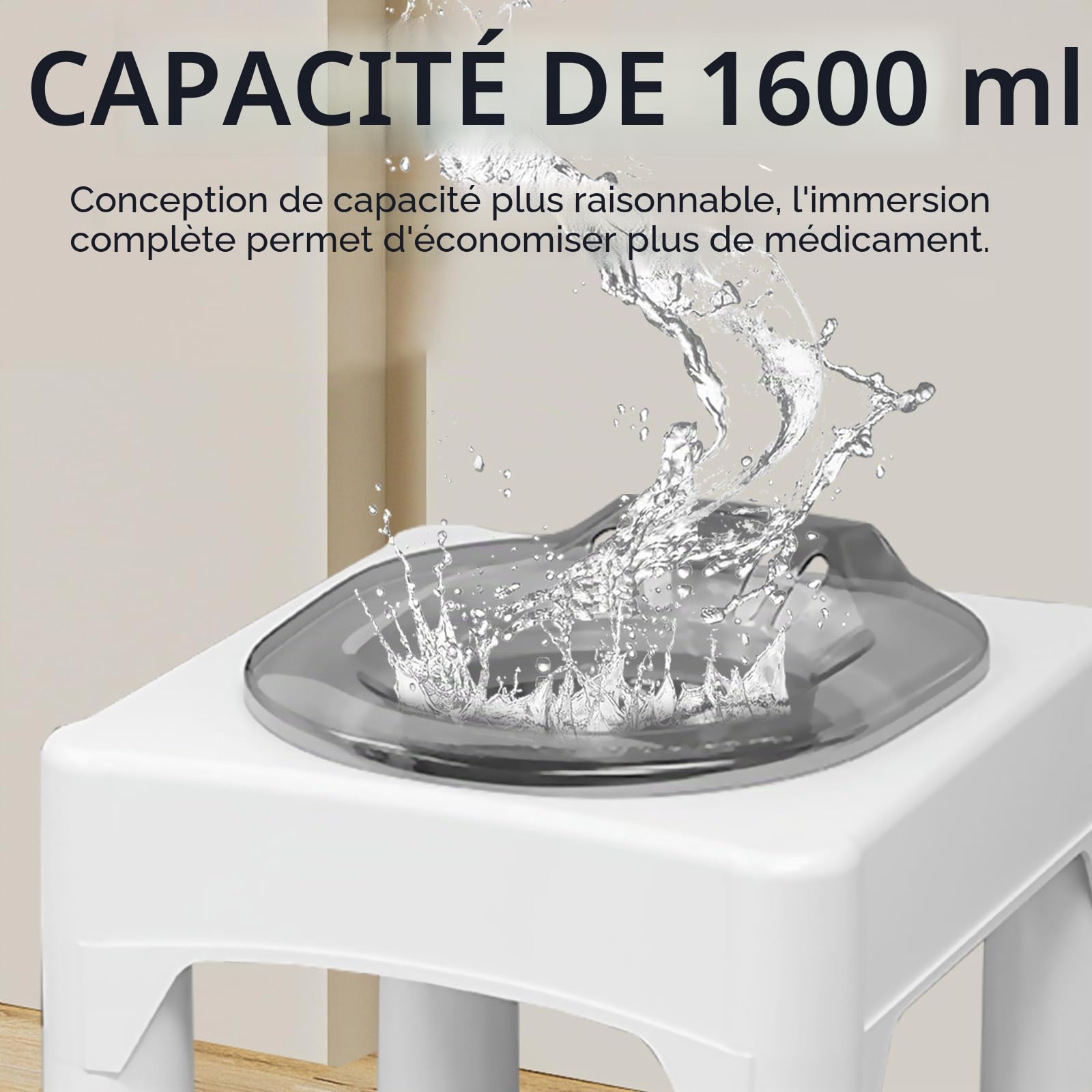 Bain De SièGe Pour Toilettes, Bain De SièGe éLectrique Avec Tabouret Bain De SièGe Amovible Pour HéMorroïDes Soins Post-Partum Femmes Enceintes Et Personnes âGéEs (Piles Non Incluses)