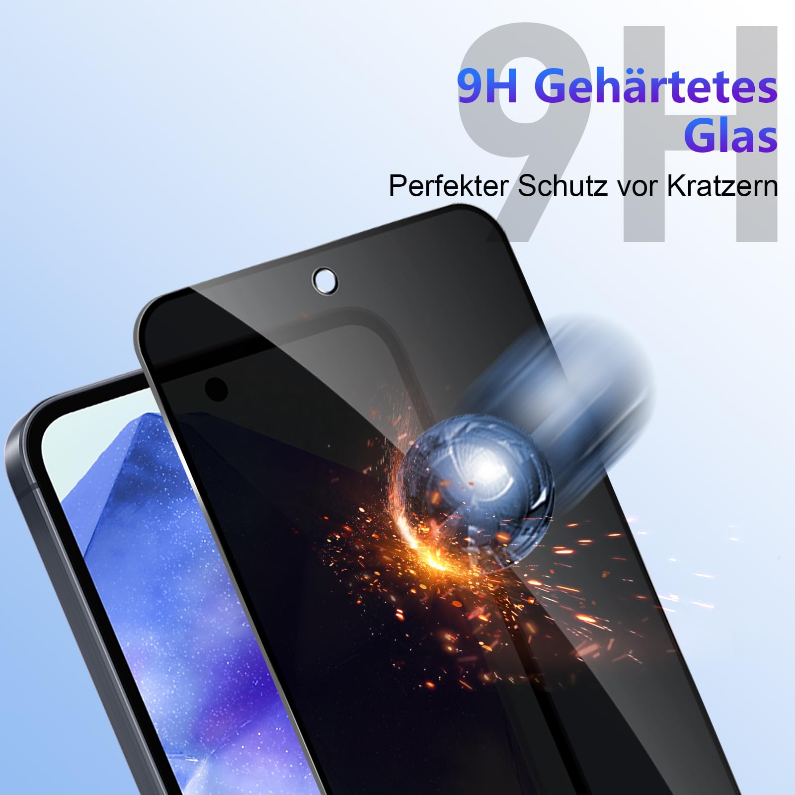 Vanrain Sichtschutzfolie Für Realme C65 – 2x Displayschutz + 2x Kameraschutz, 9H Härte, Bläschenfrei, Privacy