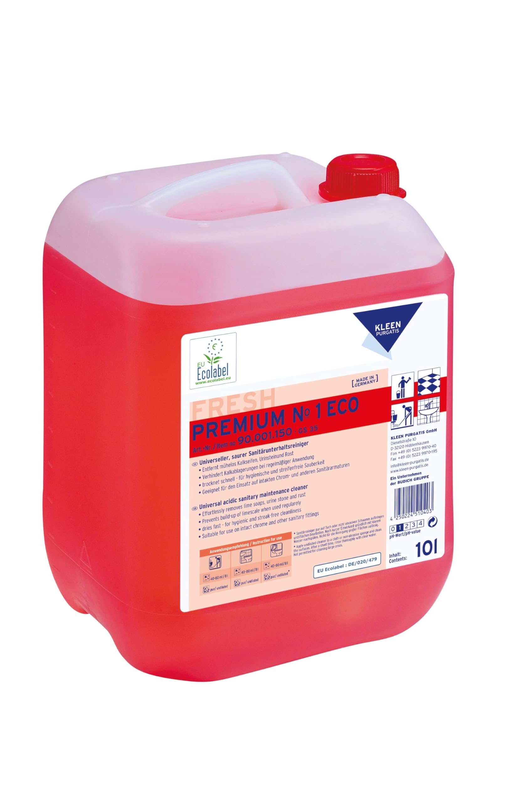 PREMIUM Nr. 1 CLASSIC Sanitärreiniger Kanister 10 Liter
