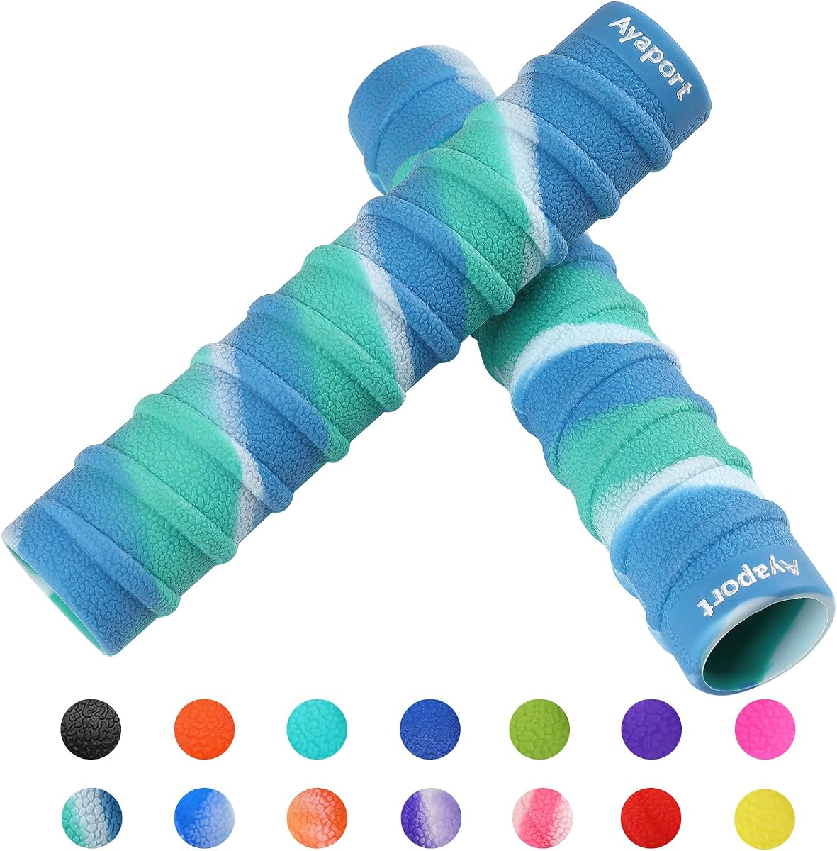 Ayaport Kayak Paddle Grips Envolturas de silicona antideslizantes para paletas Take-Apart | Accesorios de kayak para prevención de ampollas (aptos para paletas de 30 mm)