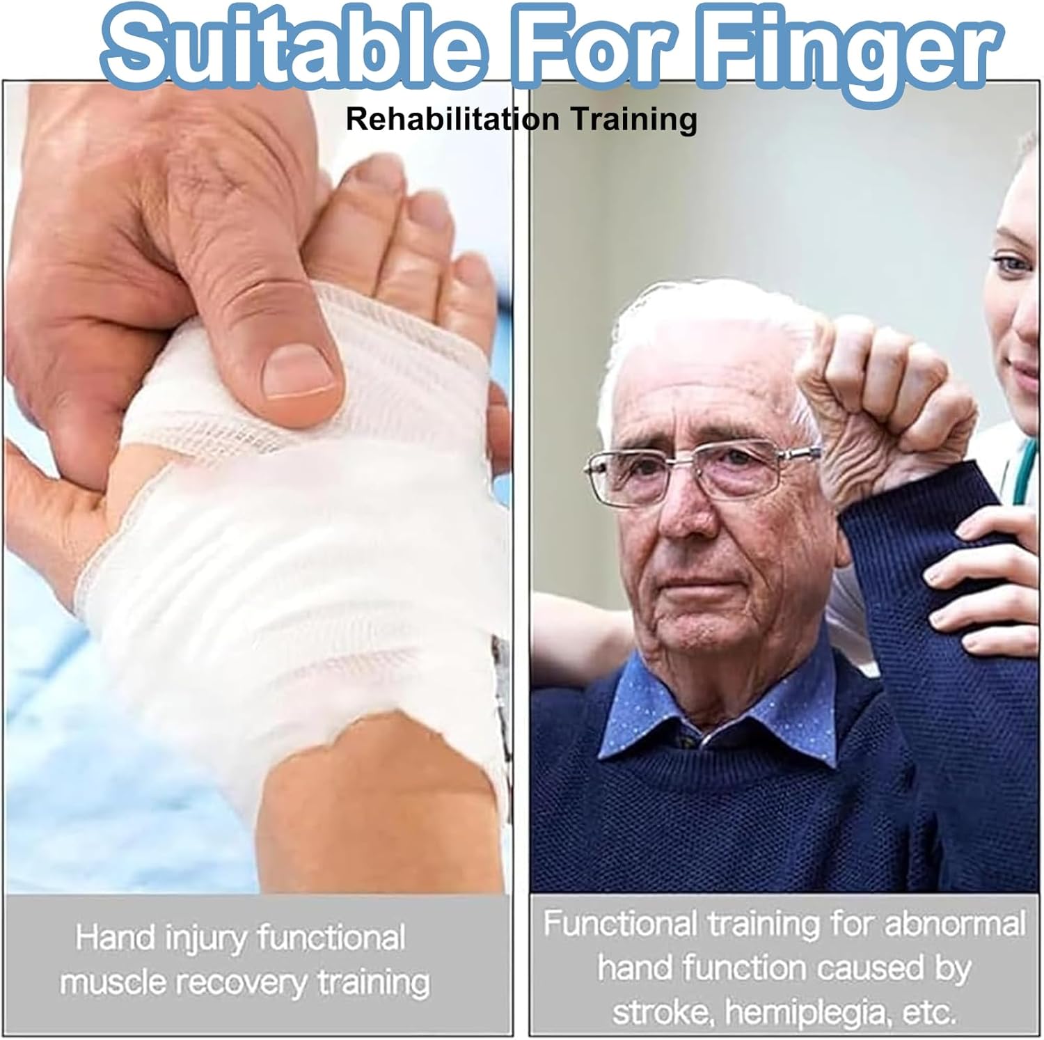 Wrist Full-Angle Trainer, Wrist Joint Rehabilitation Device, Manual Airbag Control, Two-Way 0-90° Palmar Flexion/dorsiflexion Exercise, Used for Wrist Fractures, Stroke Hemiplegia, Nerve/Tendon Damage