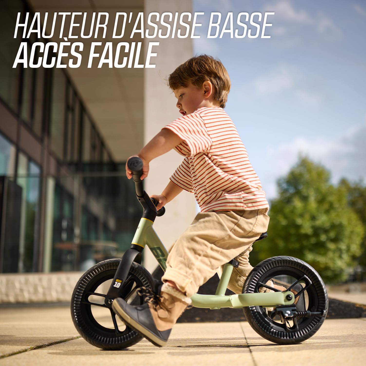 BERG Draisienne MOOV 10 | 2-5 ans, 10 pouces, guidon et selle réglables en hauteur, léger, pneus gonflables