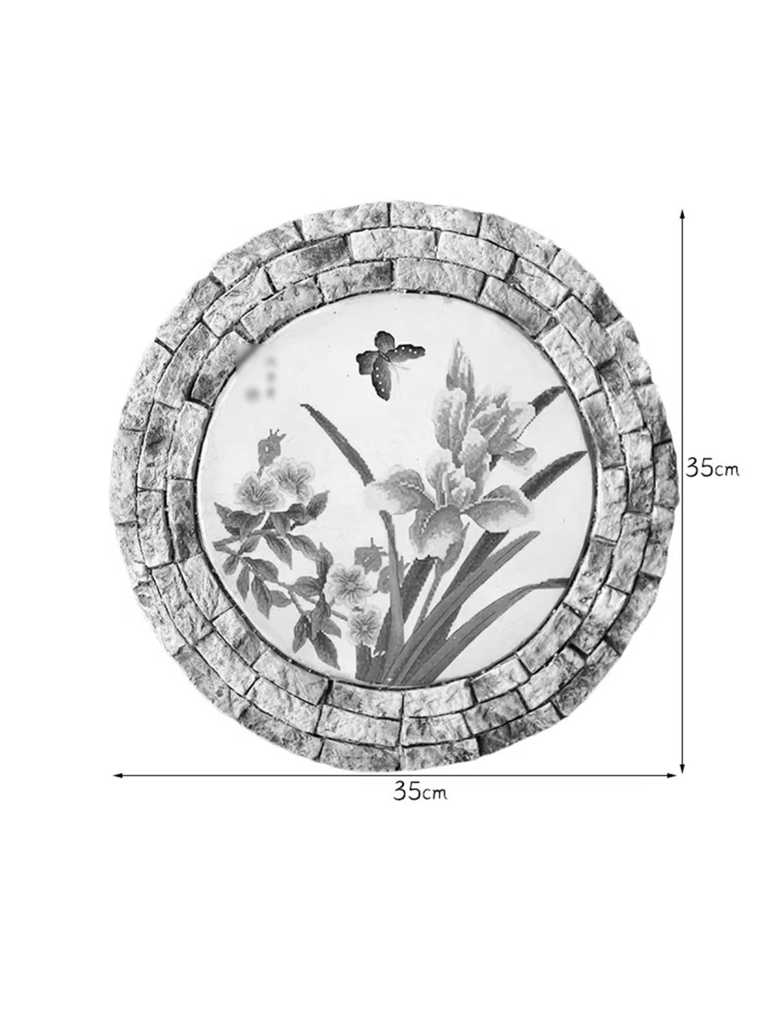 Pas Japonais Extérieur Dalles de Pas Japonais Antidérapantes Décoration paysagère Amovible pour Jardin à enfoncer dans Le Sol for allées, pelouses et Jardins(C)