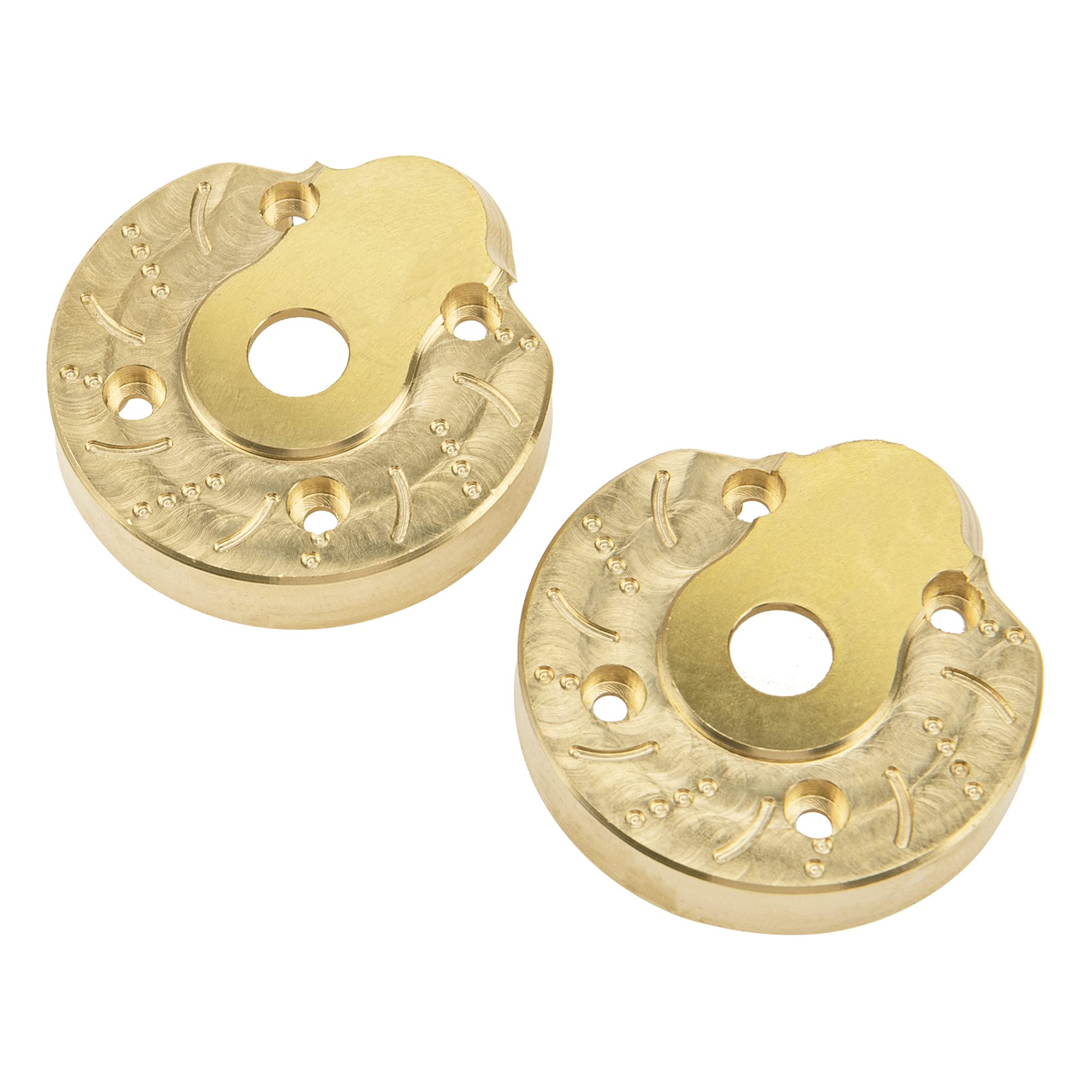 2Pcs Brass Portal Knuckle Caps For Axial SCX10-III & Capra – Steering Axle Weight Upgrade For RC Crawlers - View #6