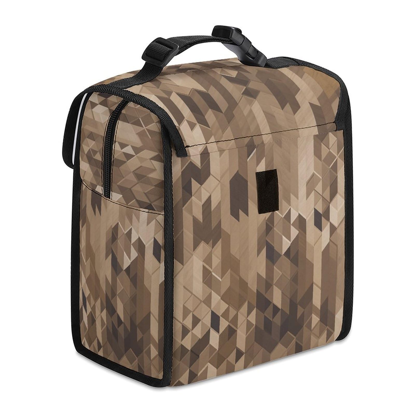 Camouflage Lunchbag – Isolierte Kühltasche – 29,5x18,8x24,1 Cm – Mit Außentasche – Für Schule & Arbeit