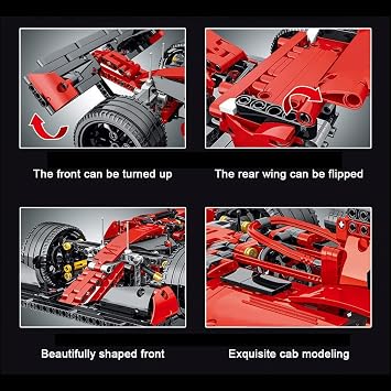Technik Racing Car Building Block Model, 1099 PCS 1:14 Sports Car Racing Building Set Model Kits Vehicle Construction Toys, Collectible Vehicl Toy for Adults and Teens