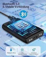 Brifit Bluetooth Adapter 5.3 Adó-Vevő 2in1 TV Hanghoz, 3.5mm Jack Aux Vezeték Nélküli Átalakító Fejhallgató Hangszóró Sztereó 3