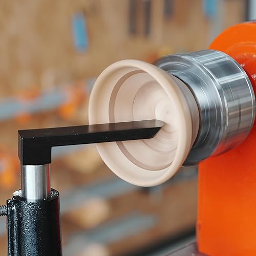 Miniatura 58 de Reposaherramientas de 6 pulgadas con 1 pulgada de diámetro, longitud total de 4 pulgadas, soporte de herramientas recto Woodlathe de barra redonda