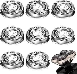 Shaver Head Replacement Blade for Skull Shaver Pitbull Gold Silver Platinum PRO Shaver Replacement Blade 4 Head,Replacement Heads Compatible with Pitbull Skull Shaver Replacement Blades,8 Packs.