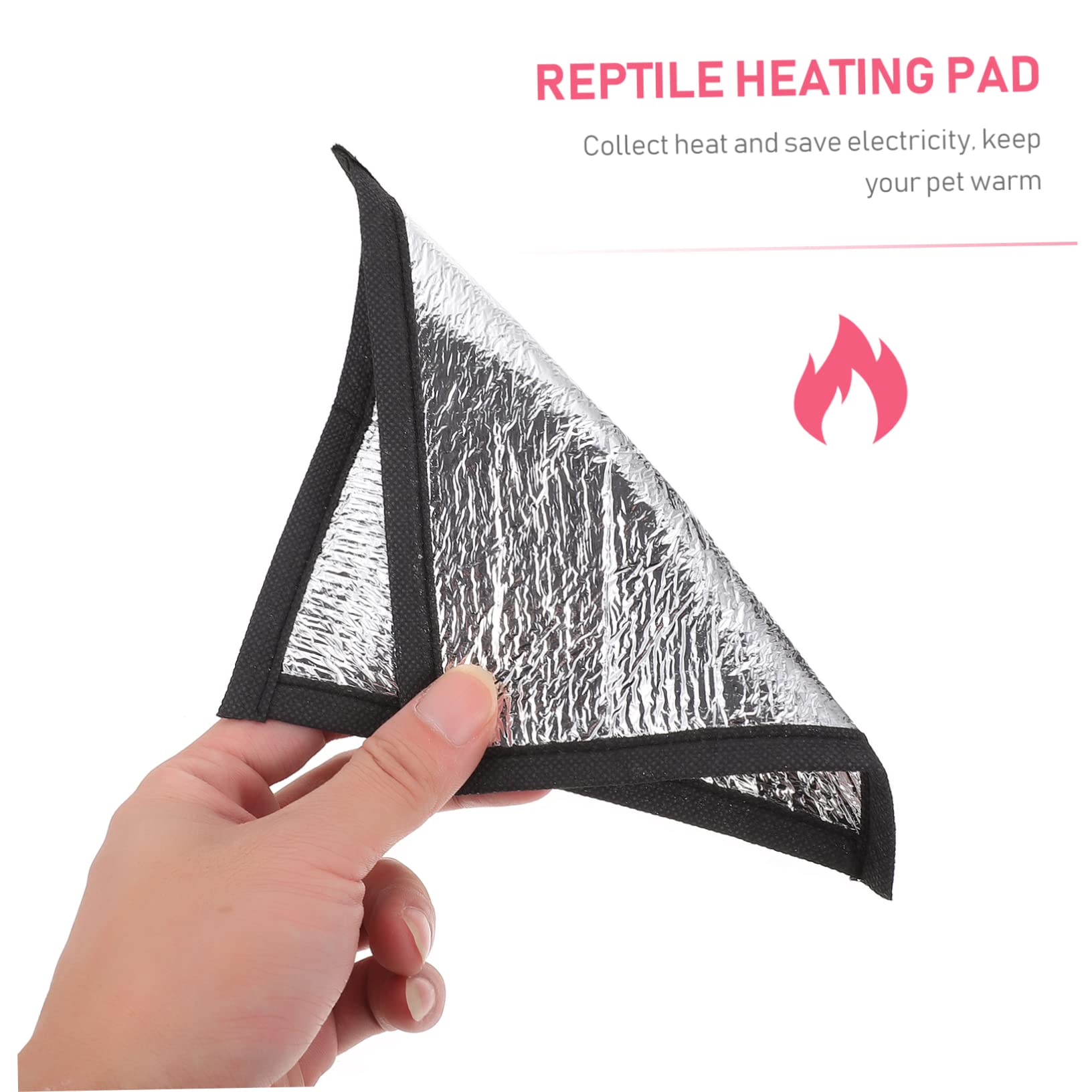 Toyvian Multifunctional Pet Insulation Pad Warm Reflective Film Heating Pad for Crested Gecko Tank Accessories