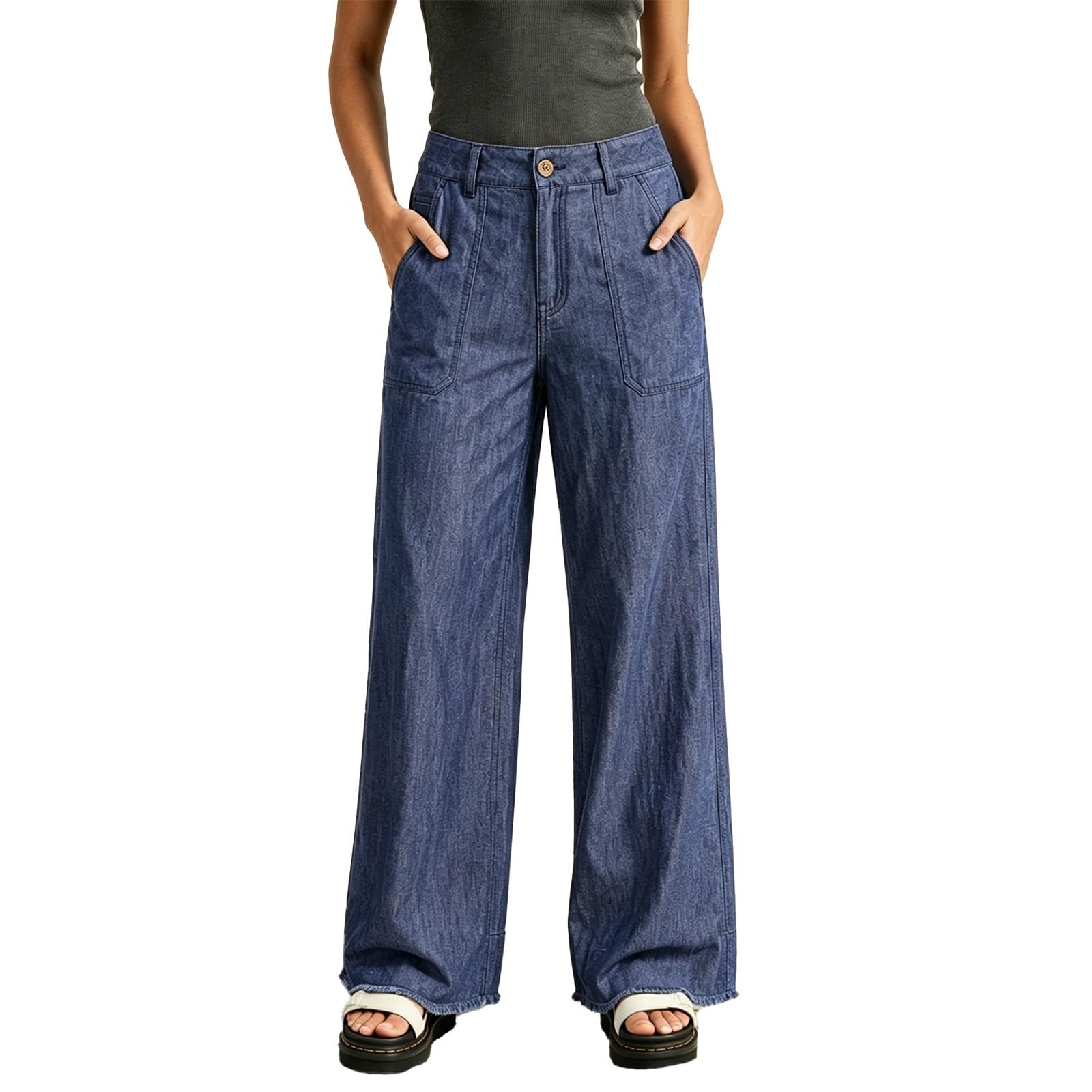 Pantalones vaqueros de verano con pierna ancha para un look vintage fresco y cómodo 7