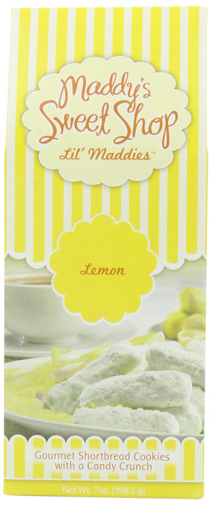 Maddy's Sweet Shop Lemon Shortbread, cookies, 7-Ounce Boxes (Pack of 6)
