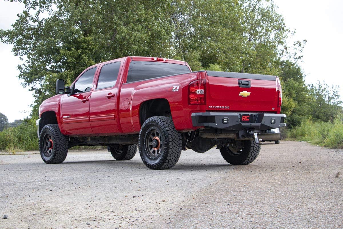 Rough Country Heavy Duty LED Rear Bumper for Chevy Silverado & GMC Sierra 2500HD/3500HD (2011-2019)
