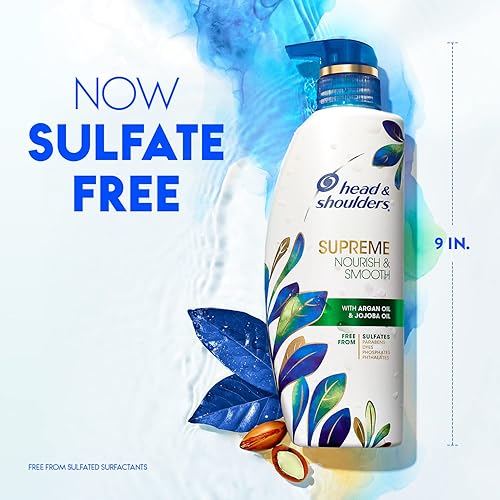 Miniatura 2 de Head  Shoulders Supreme - Juego de champú y acondicionador para el cuero cabelludo seco y la caspa sin sulfatos nutre y suaviza con aceite de jojoba