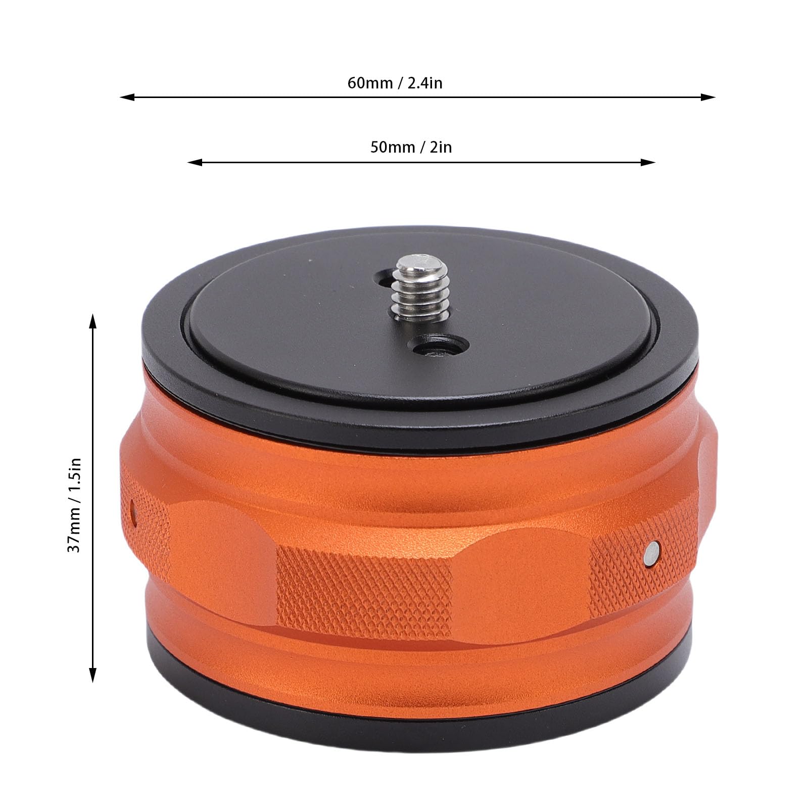 GOWENIC Adattatore a sgancio rapido per fotocamere DSLR Mirrorless, treppiede, slider, giunto cardanico portatile, stabilizzatore, testa a sfera, con filettatura da 3/8 e 1/4"