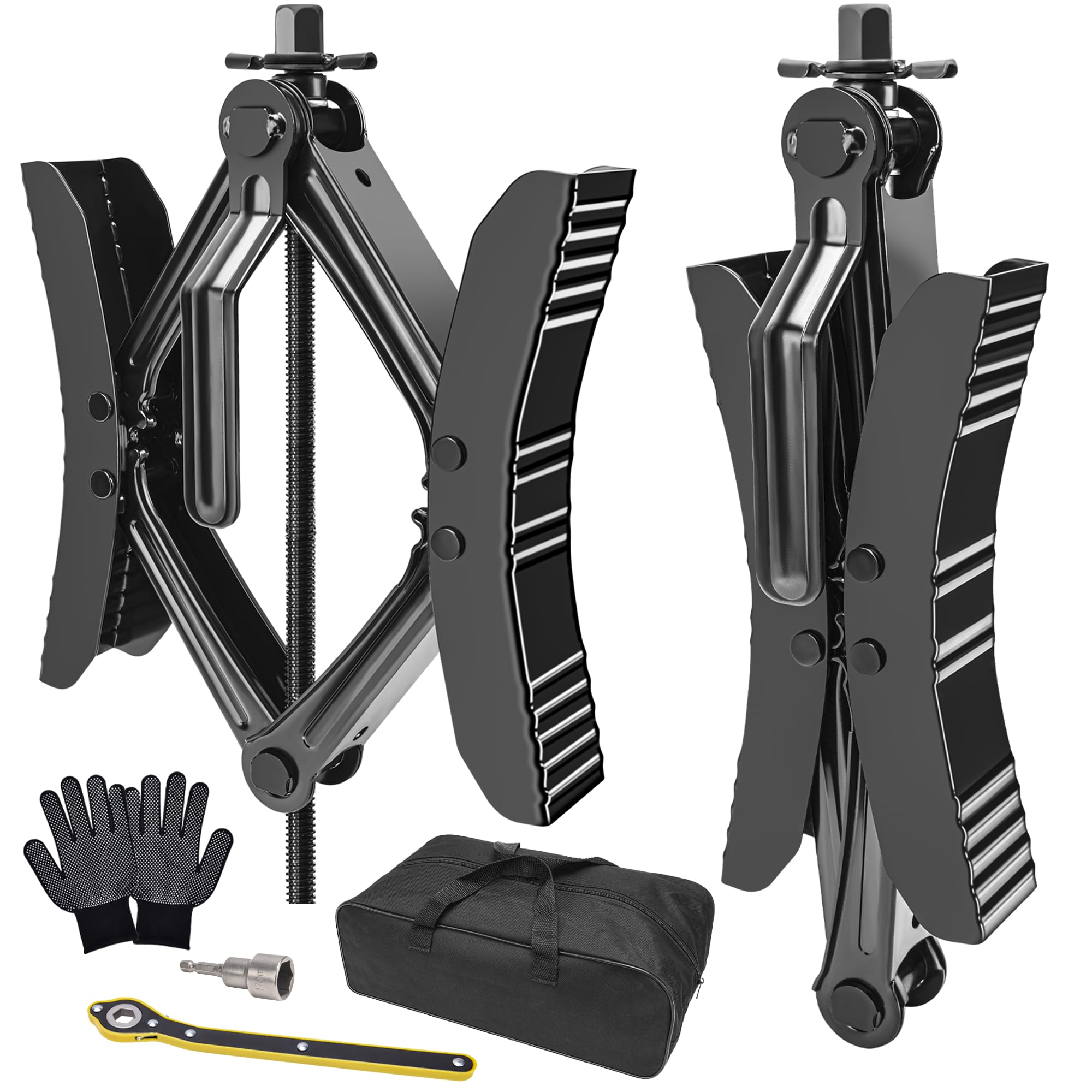 LezcuferWheel Chock X Shaped RV Wheel Immobilizers for Travel Trailer Tire Chocks Heavy Duty, Anti Movement