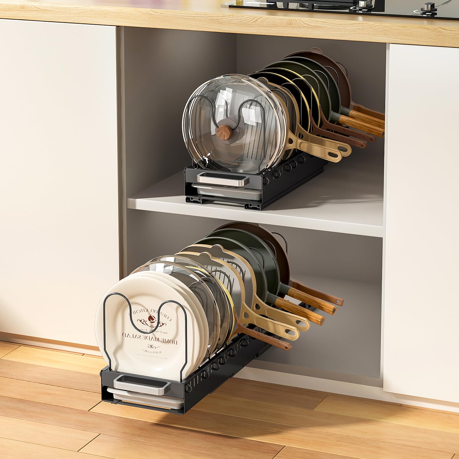 30% Off Under-Cabinet Pot and Pan Organizer with Drain Tray