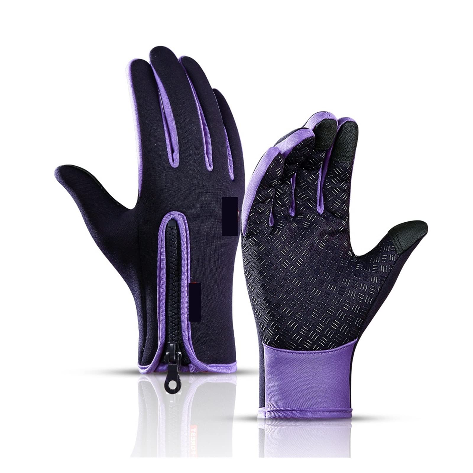 guanti da immersione, Guanti da ciclismo invernali uomo e donna, touchscreen, impermeabili, antivento, antiscivolo, alla moda, neri(Blu,XL)