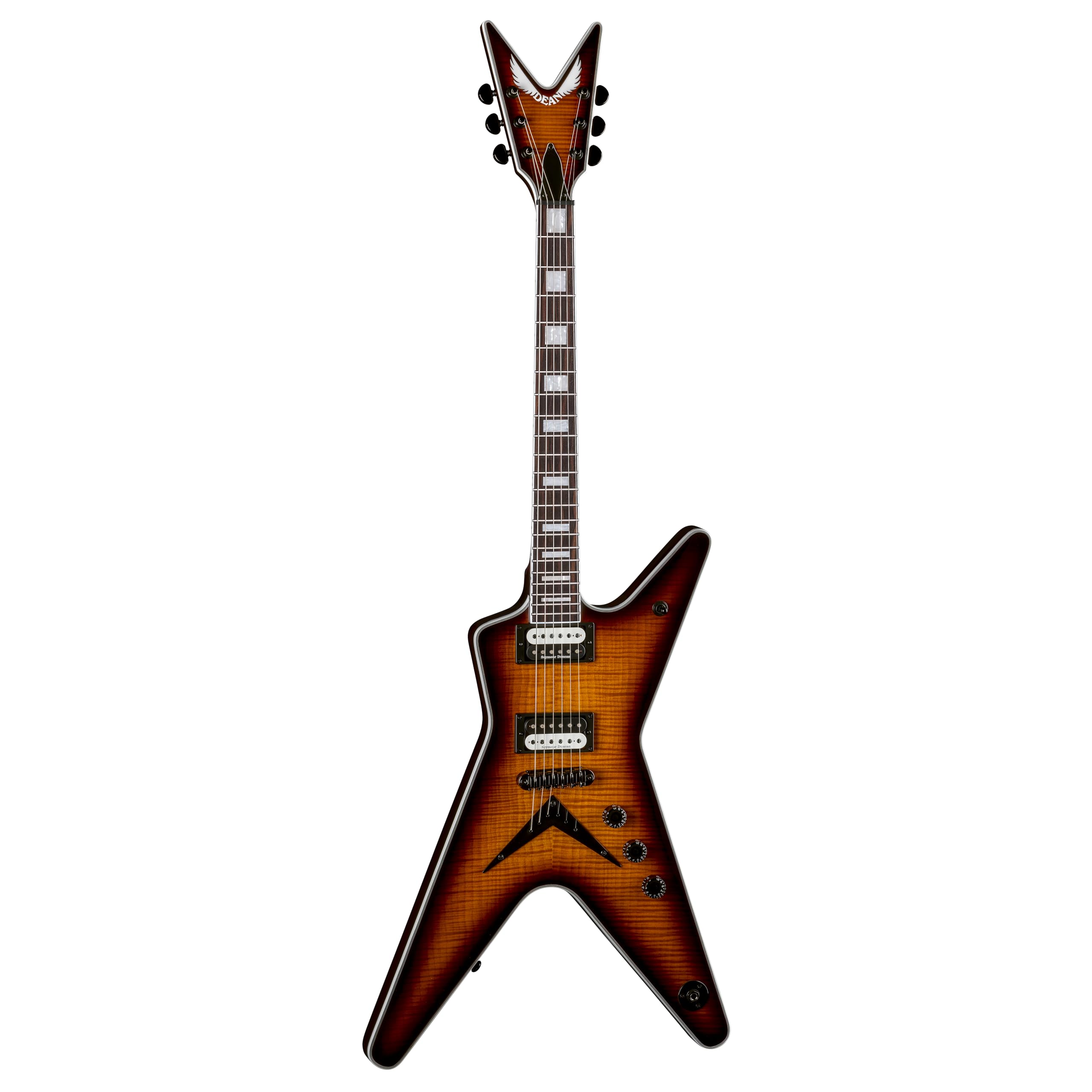 Amazon.com: Dean ML Select Flame Top Electric Guitar, Trans