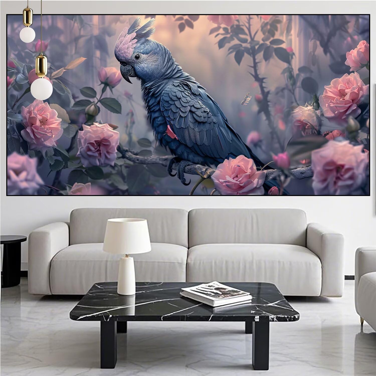 Papuga Diamond Art Rose Diamond Painting Arts and Crafts dla dorosłych, zestaw do malowania diamentami 5D, dorosłych, Crysta, haft krzyżykowy, rękodzieło, obrazy, zestaw do haftowania dla