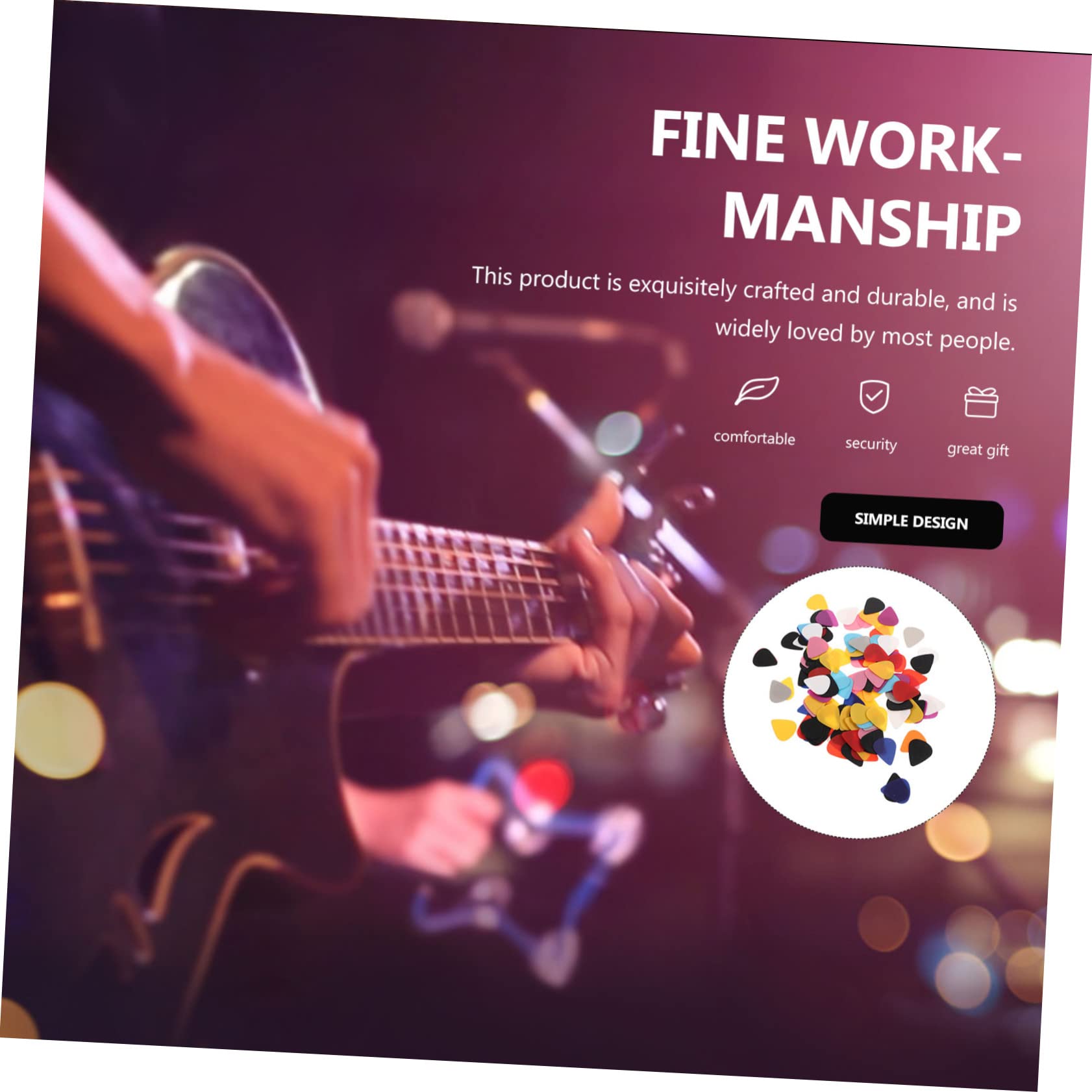 ibasenice 750pièces Médiators Pour Guitare Chaque Épaisseur Accessoires De Guitare Et Pratique Pour Musiciens De Niveaux