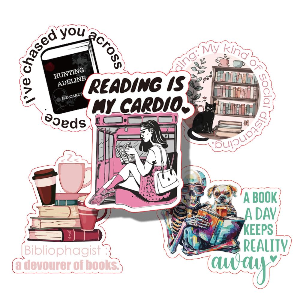Pegatinas de libros resistentes al roce para renovar la tapa de tu Kindle y portátil