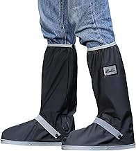 Couvre Chaussures Imperméables Réutilisables Réfléchissants Couvre-chaussures pour Hommes Femmes Convient à la pluie, à la neige, au sable et à la boue (S)