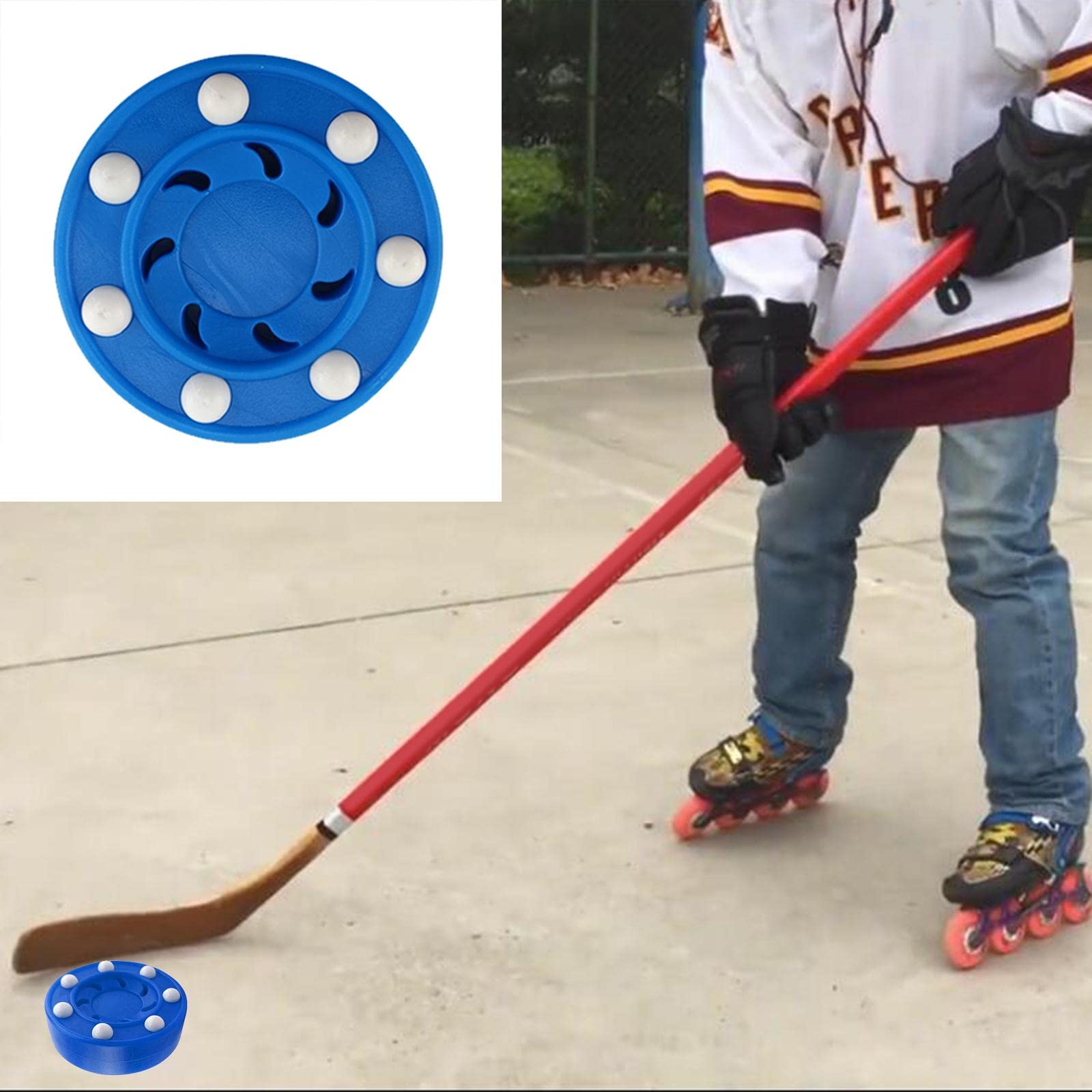 5X Rouleau Hockey Puck Haute Densité Hockey Puissance Puck avec Parfait pour La Formation de Hockey Rolque de Rue