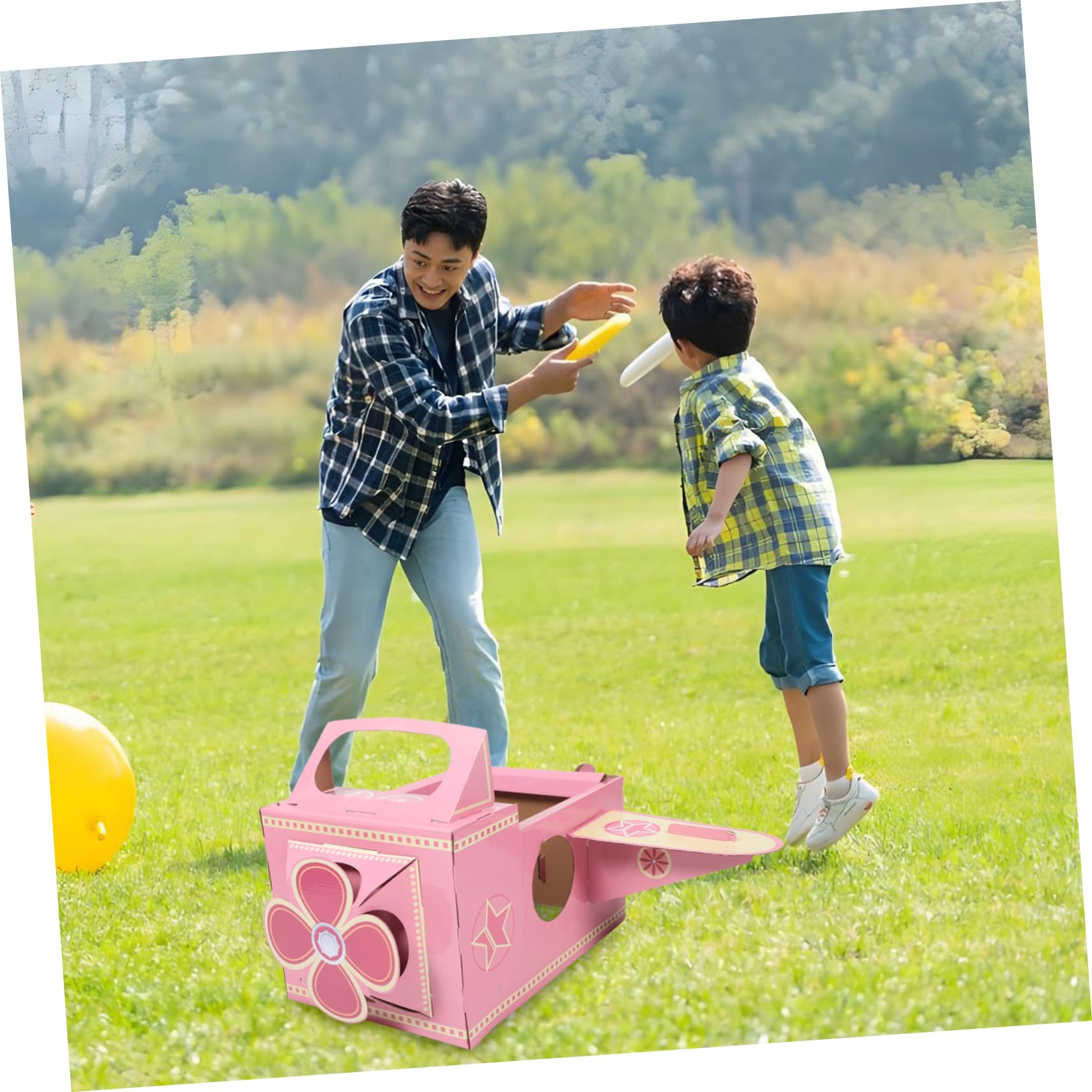 Kids Wearable Airplane Toy Rotierendes Propeller-kostüm Für Kleinkinder Pappflugzeug Spielzeug Für Und Flugzeug-themenunterhaltung