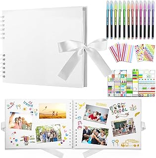 PINKE Scrapbook Photo Albums with 80 Pages