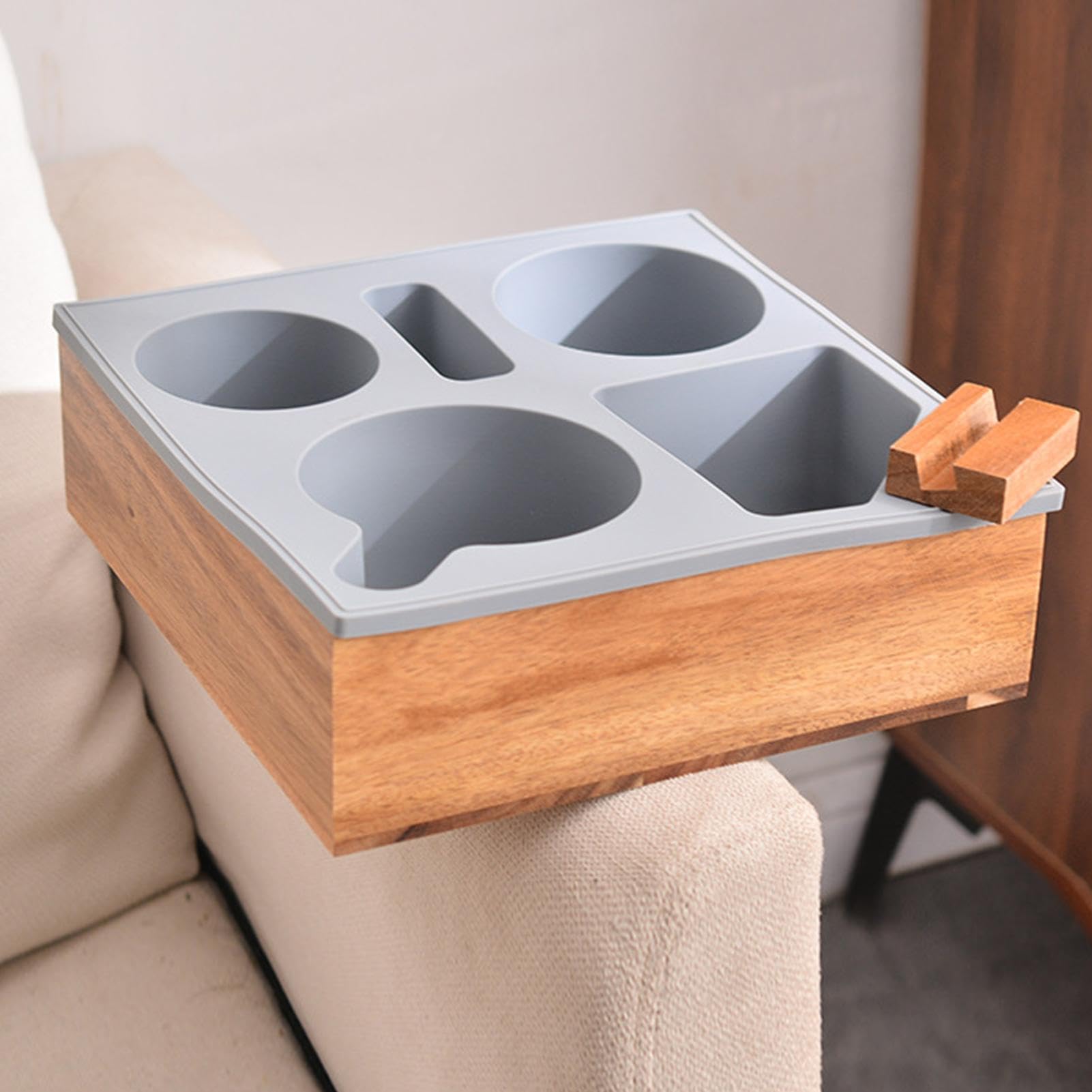 Amazon.co.jp: サイドテーブル ソファ カップホルダー デスク スマホ