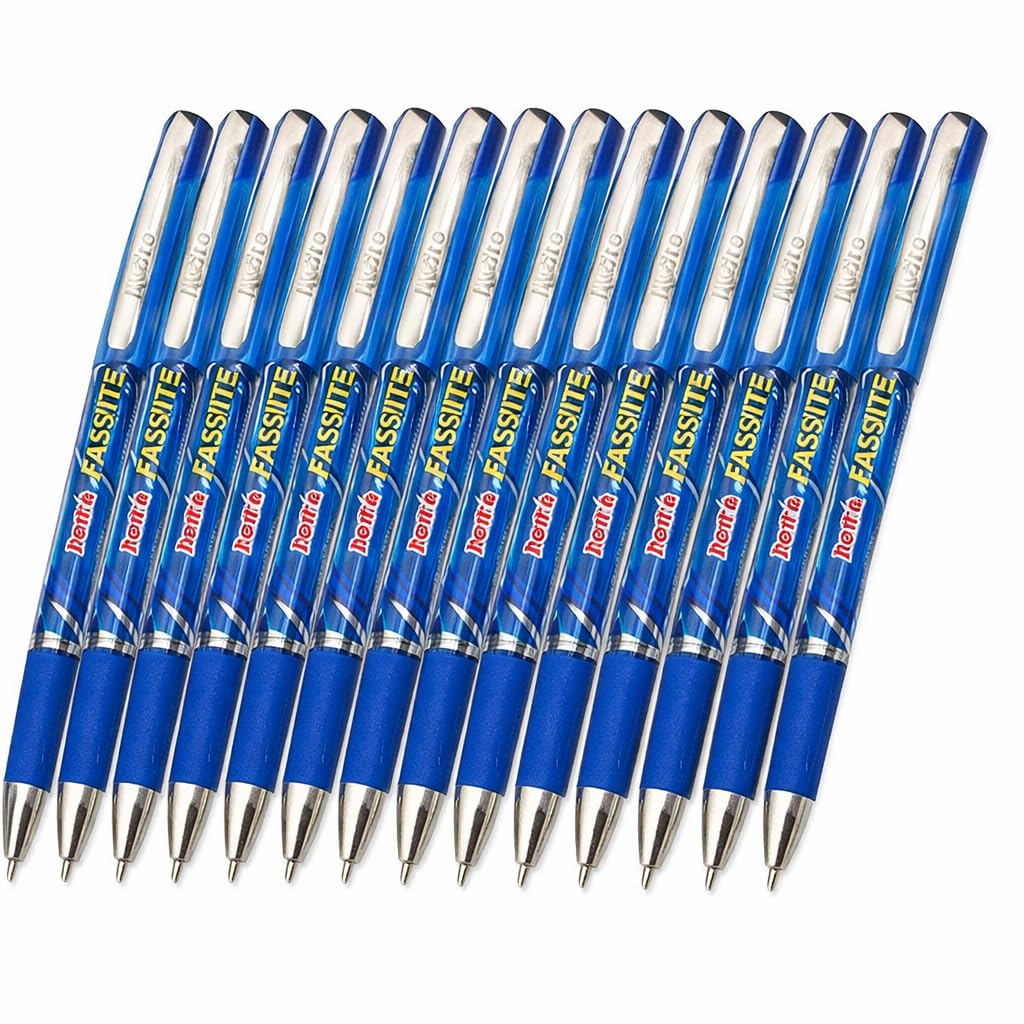 Rorito's Fasrite Blue Ball Pens, Pack of 20, Advanced Tip for Quick Dry Writing, Soft Grip, Stylish Metal Clip, 0.7 mm-image-29