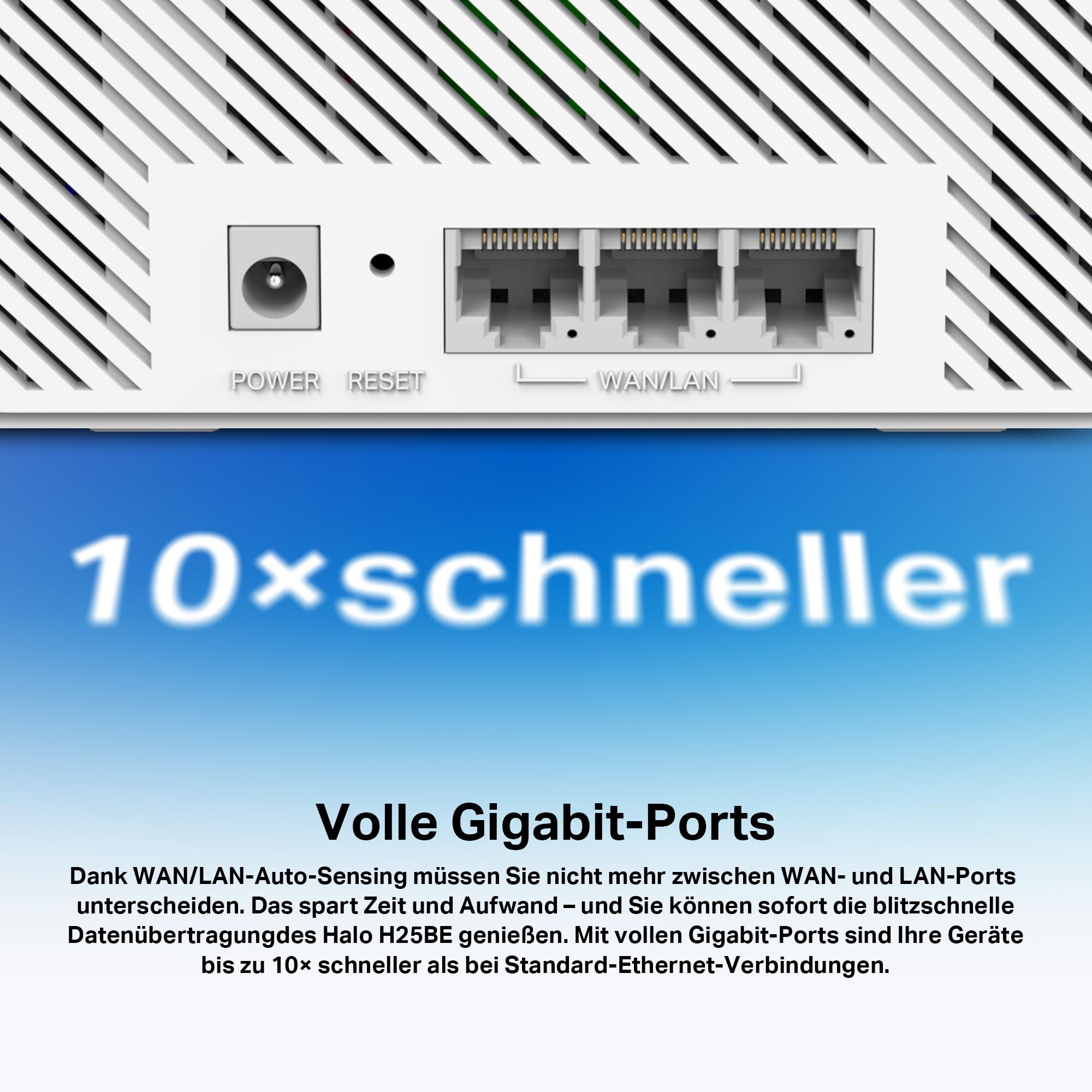 Mercusys Halo H25BE Mesh WLAN Set (2er-Pack), Wi-Fi 7 BE3600 Dualband-Router & Repeater, 3 × Gigabit-Anschlüsse pro Einheit, MU-MIMO, WPA3, Kindersicherung, empfohlen für Häuser mit 2–4 Schlafzimmern