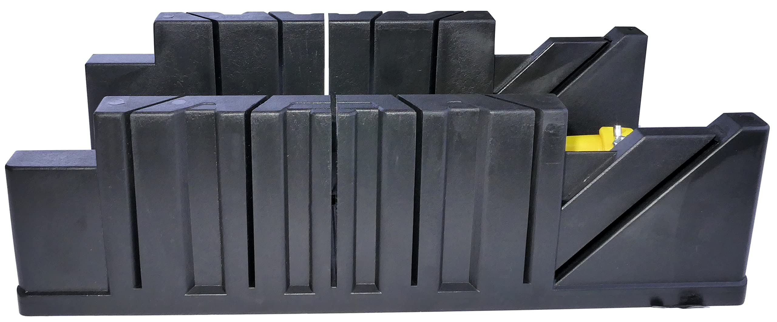 AERZETIX - C55121 - Boîte à onglets 325x122 mm + 2 cales excentriques - angles de coupe 45°/90°/22.5° et coupe inclinée 45° - pour corniches lattes bois moulures