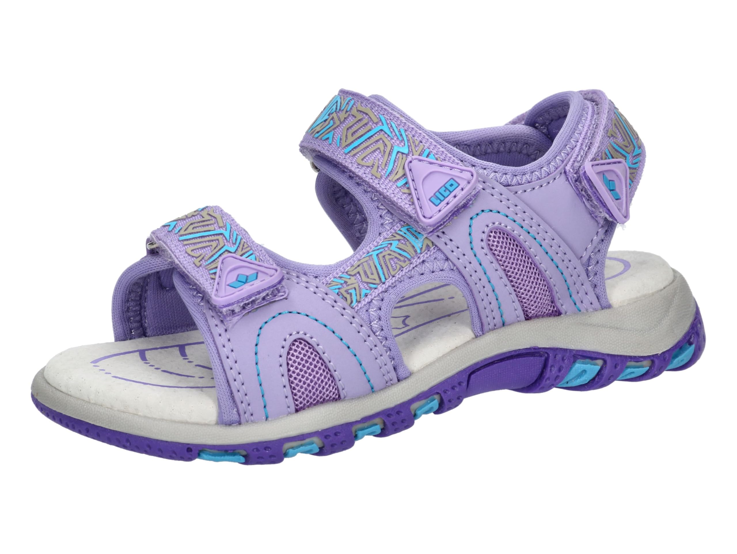 Lico Unisex Kid's Luca V Sandal, Purple Turquoise, 37 EU