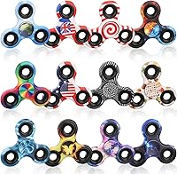 Vista 7 de Paquete de 10 juguetes Fidget Spinner a granel para niños y adultos, juego de metal Tri-Spinner Fidget Spinner de mano para aliviar el estrés, bolsa
