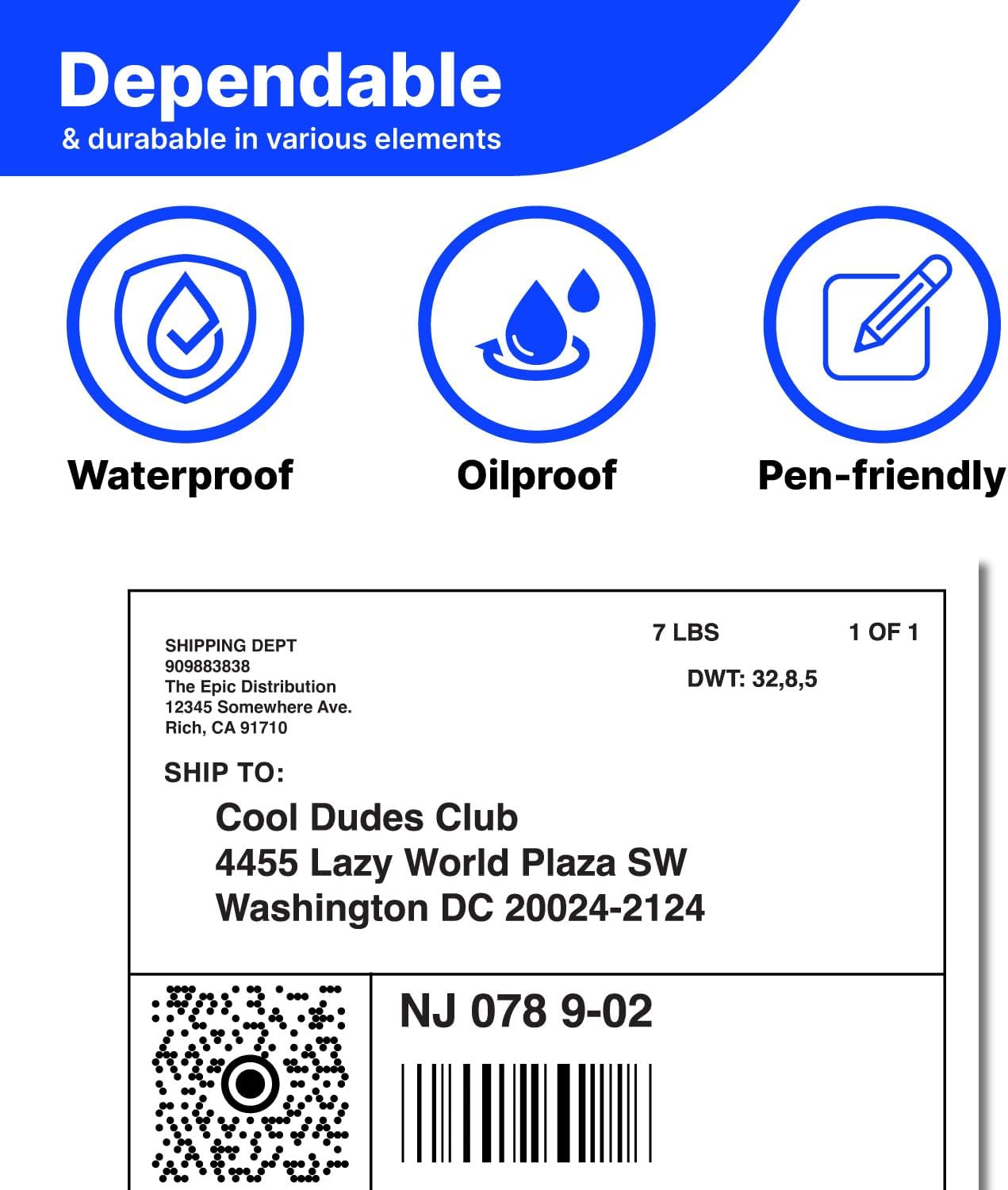 BlackWidow 4" x 6" Direct Thermal Shipping Labels, Perforated and Strong Adhesive, Compatible with Rollo, MUNBYN, Zebra, Fargo Label Printer. Commercial Grade. (Fanfold or roll)
