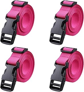 pink luggage strap