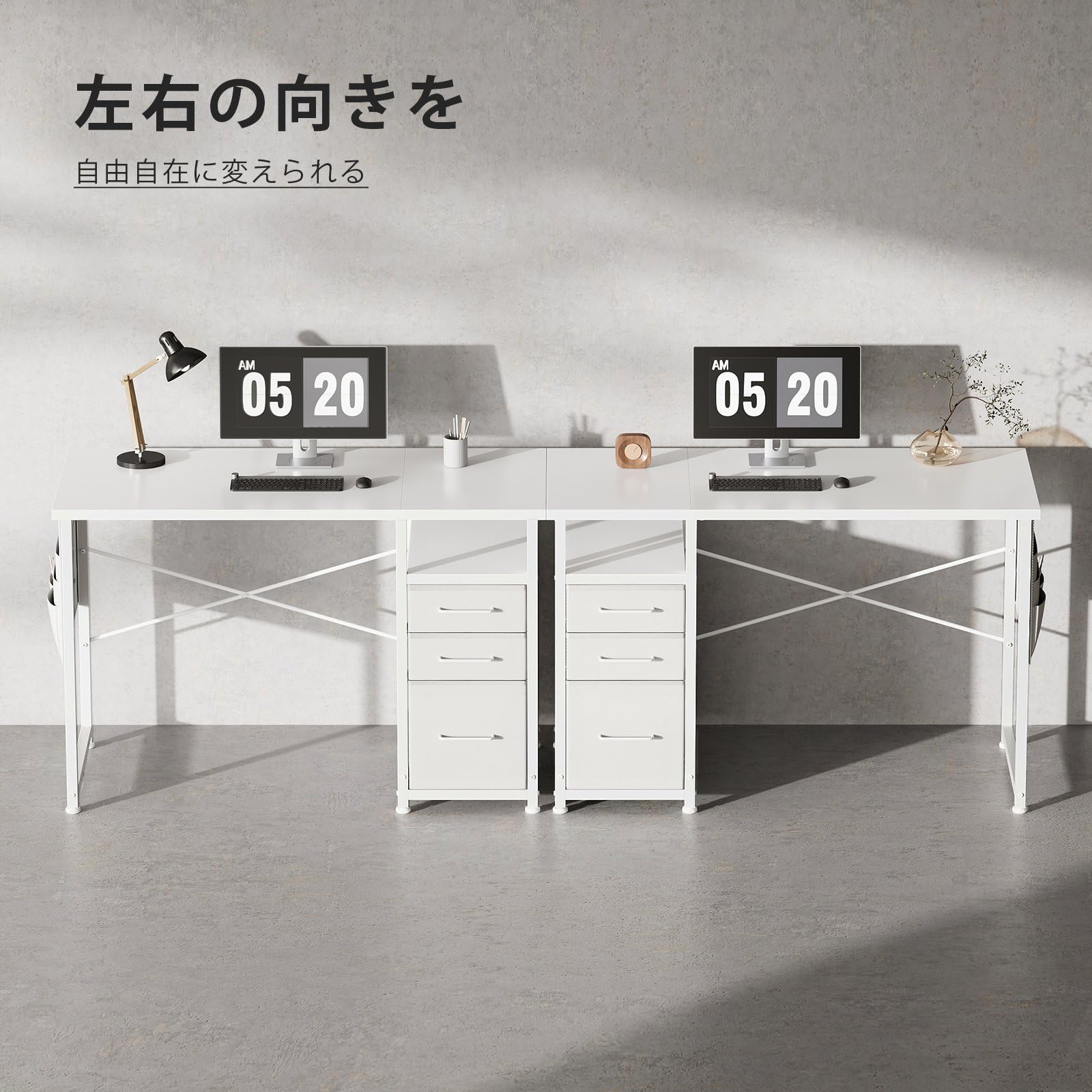 【人気商品】パソコンデスク　引き出し付き　幅100*奥48 　ホワイト Amazon | Maihail パソコンデスク引き出し付き 学習机 pcデスク 幅