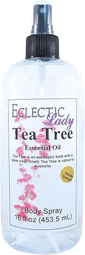 Eclectic Lady Spray corporal de árbol de té, doble fuerza, 16 onzas, espray corporal para mujeres con fragancia limpia, ligera y suave, colonia con