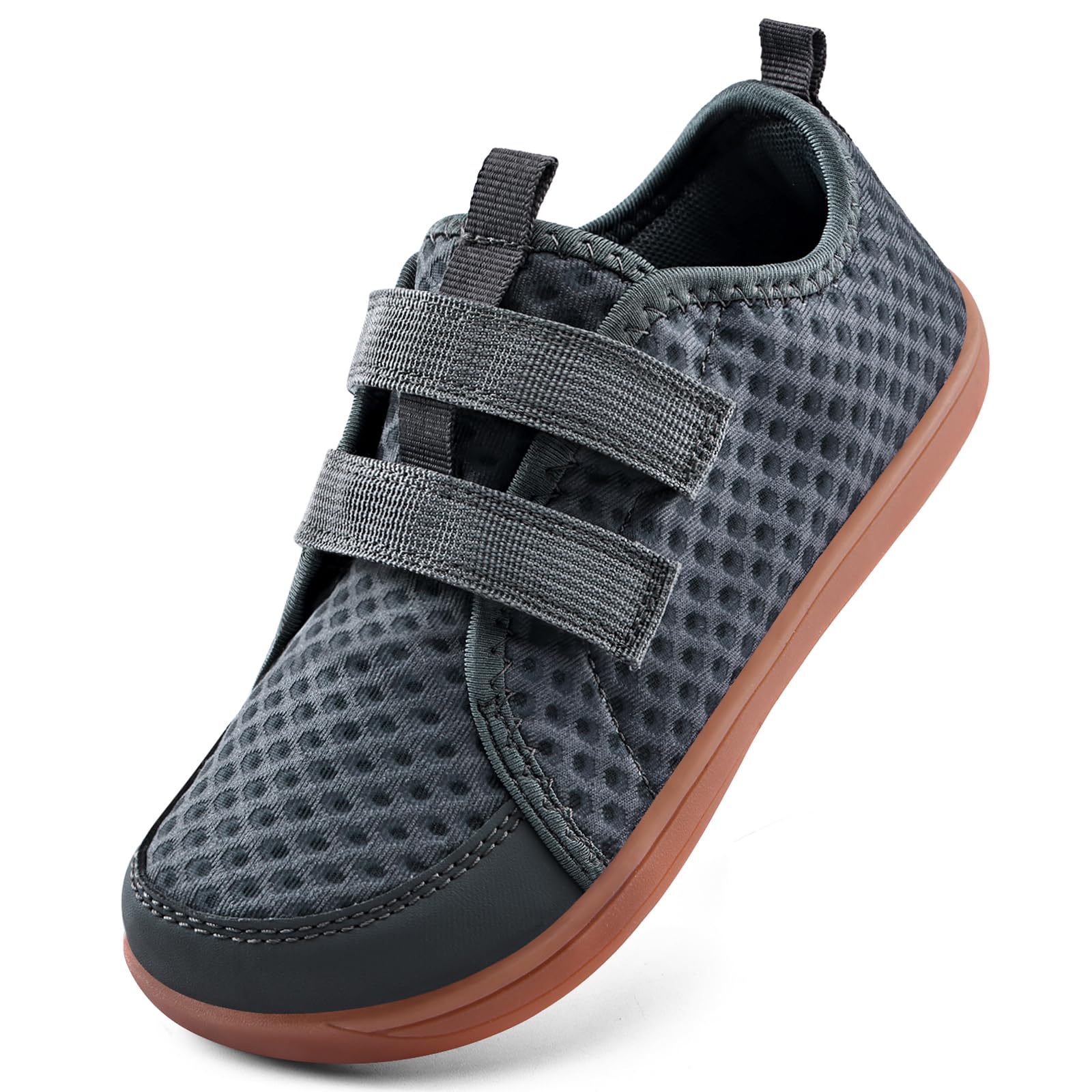 IceUnicorn Barfußschuhe Kinder Barfussschuhe Jungen Mädchen Breite Minimalistische Aquaschuhe Traillaufschuhe Strandschuhe(Grau, 31EU Weit)