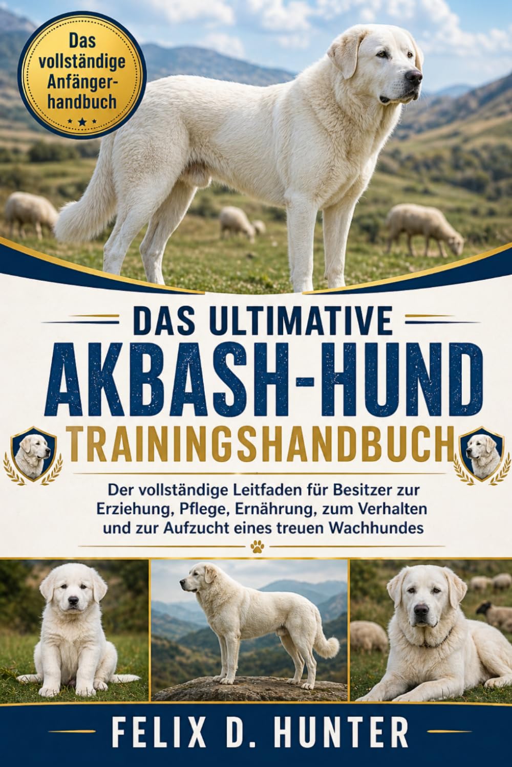 DAS ULTIMATIVE AKBASH-HUND TRAININGSHANDBUCH: Der vollständige Leitfaden für Besitzer zur Erziehung, Pflege, Ernährung, zum Verhalten und zur Aufzucht eines treuen Wachhundes