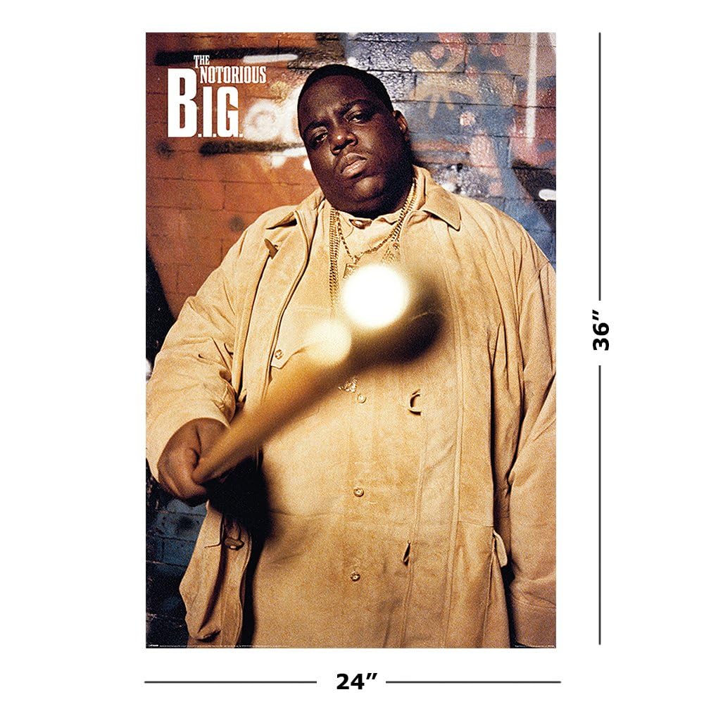 Amazon.com: The Notorious B.I.G. - Music Poster (Gold Cane) (Size