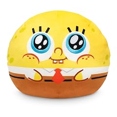 TeeTurtle Reversible Spongebob Squarepants Spongebob Gary 6-Inch Kawaii Meh Two-Sided Flip Plush Toy with Embroidered Details - Cute